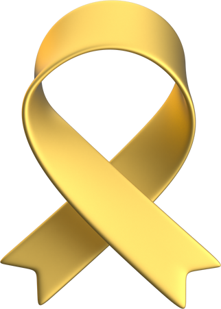 gold ribbon for childhood cancer